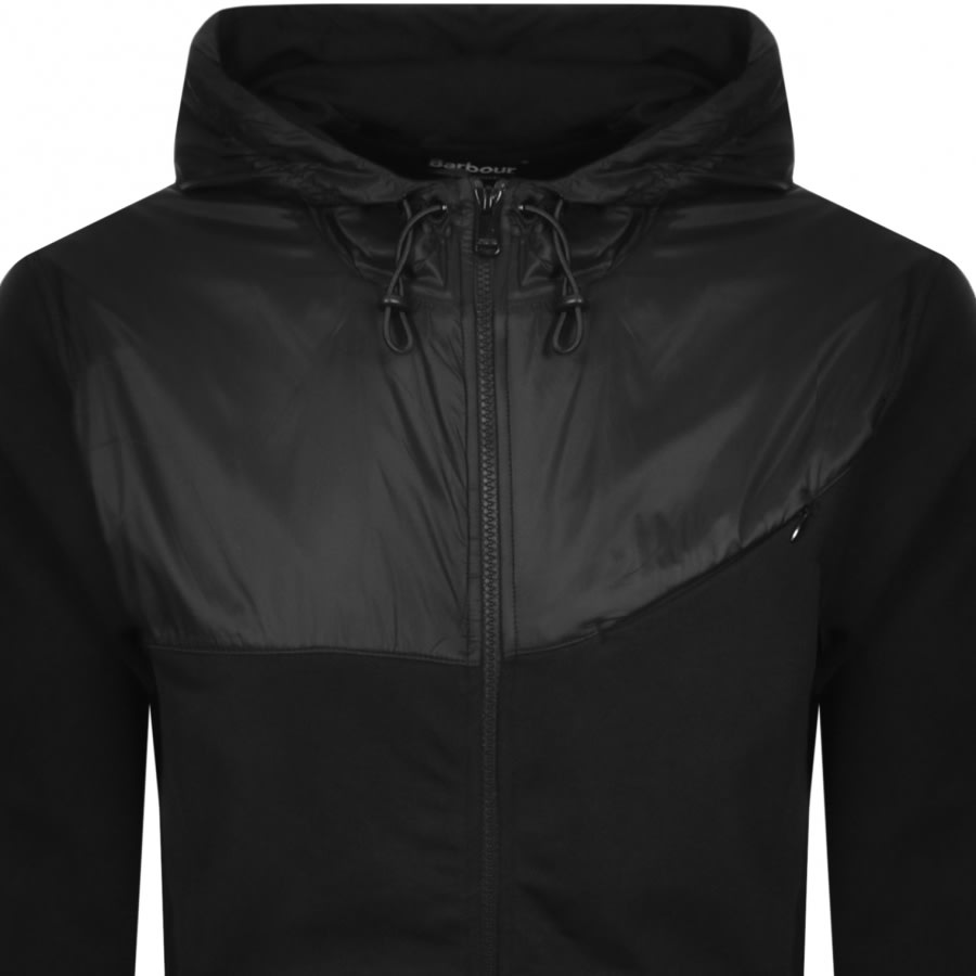 Alternative Image for ProductBarbour International Saddle Hoodie Black2